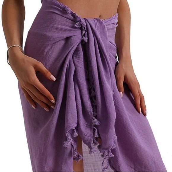 NWOT Beach Blue Hawaiian‎ Sarong Wrap - Picture 3 of 9